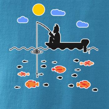 Rybář který má smůlu na loďce