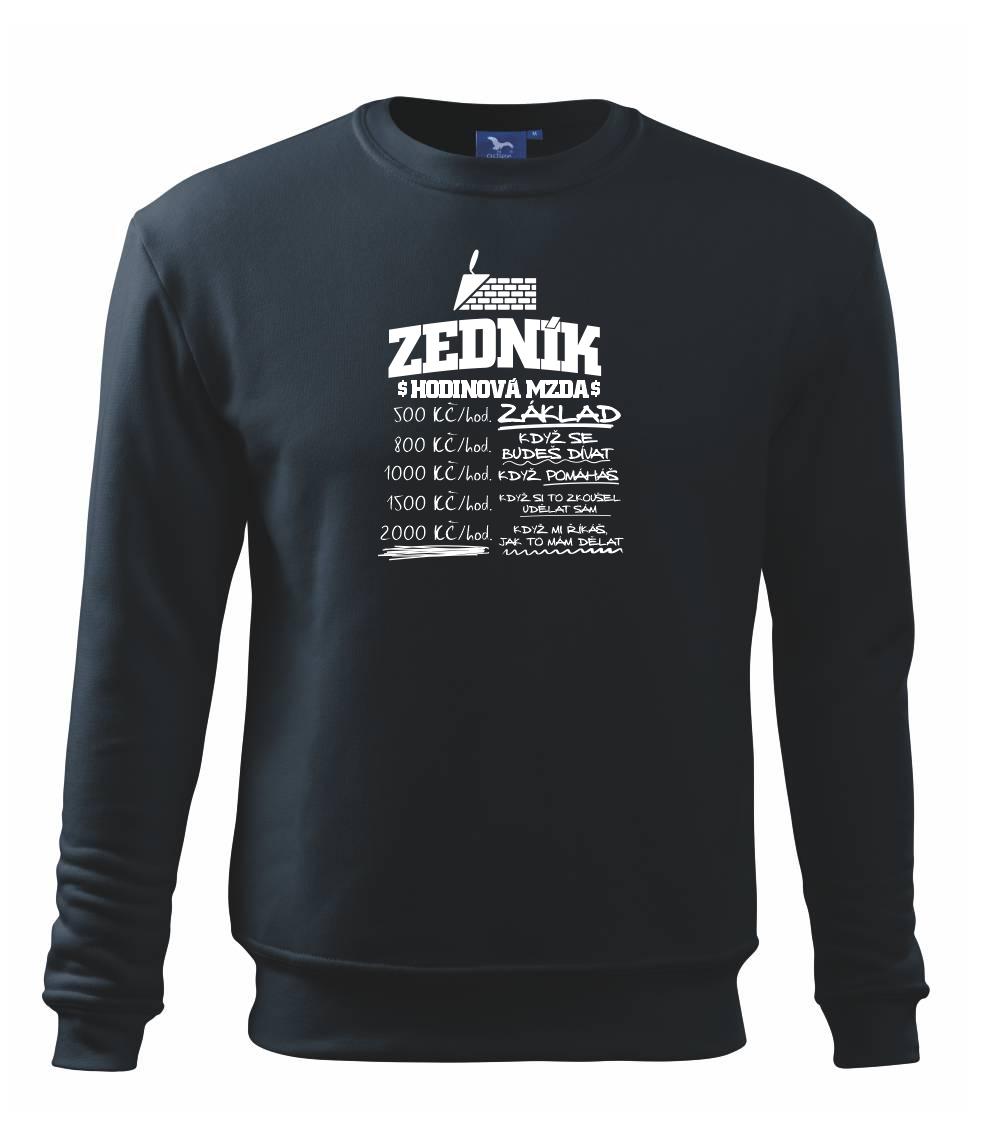 Hodinová mzda zedník Hodinová mzda zedník
