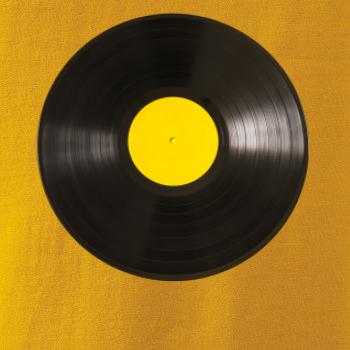 Gramofonová deska žlutá