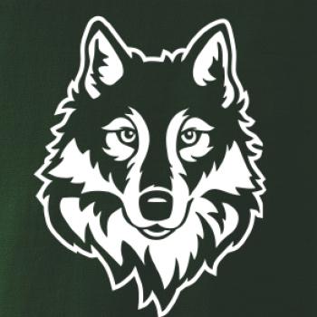 Hlava vlka černobílá (Hana-creative)