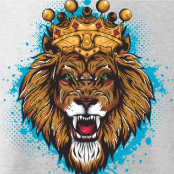 Lev kreslený s korunou