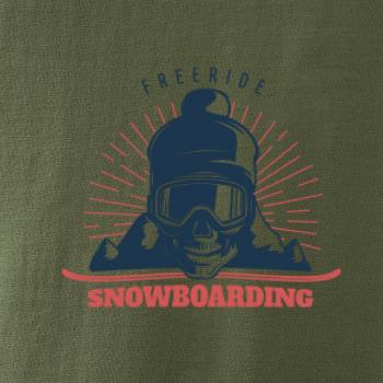 Freeride snowboarding lebka