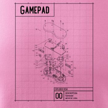 Nákres Gamepad rozebraný