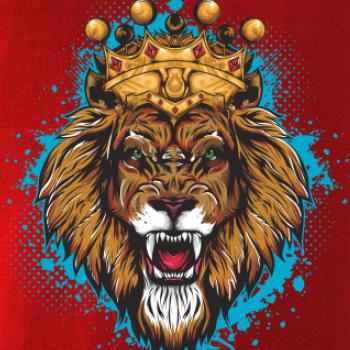 Lev kreslený s korunou