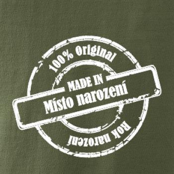 Etiketa - Original - město a rok narození