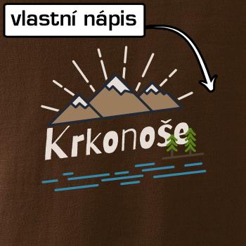 Kreslené hory - vlastní nápis