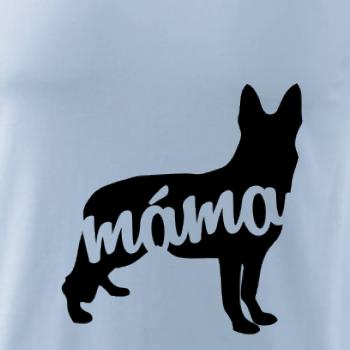 Německý ovčák máma obrys