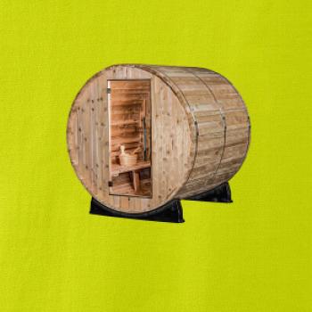 Venkovní sauna z boku