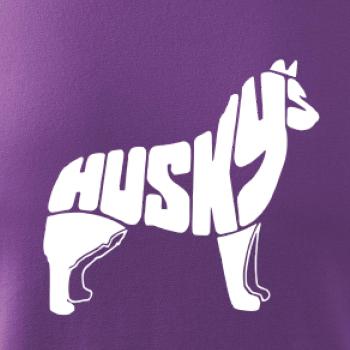 Husky - text v těle