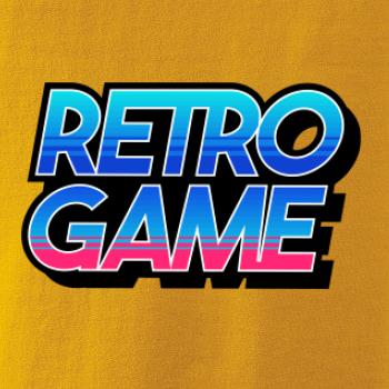 Retro game nápis barevný Retro game nápis barevný