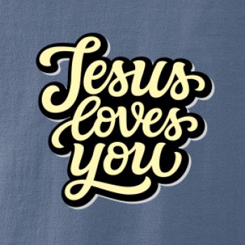 Jesus loves you - psací písmo