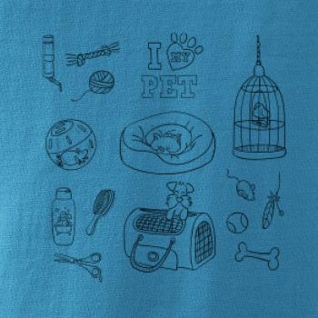 I love my pet - kreslený obrázek