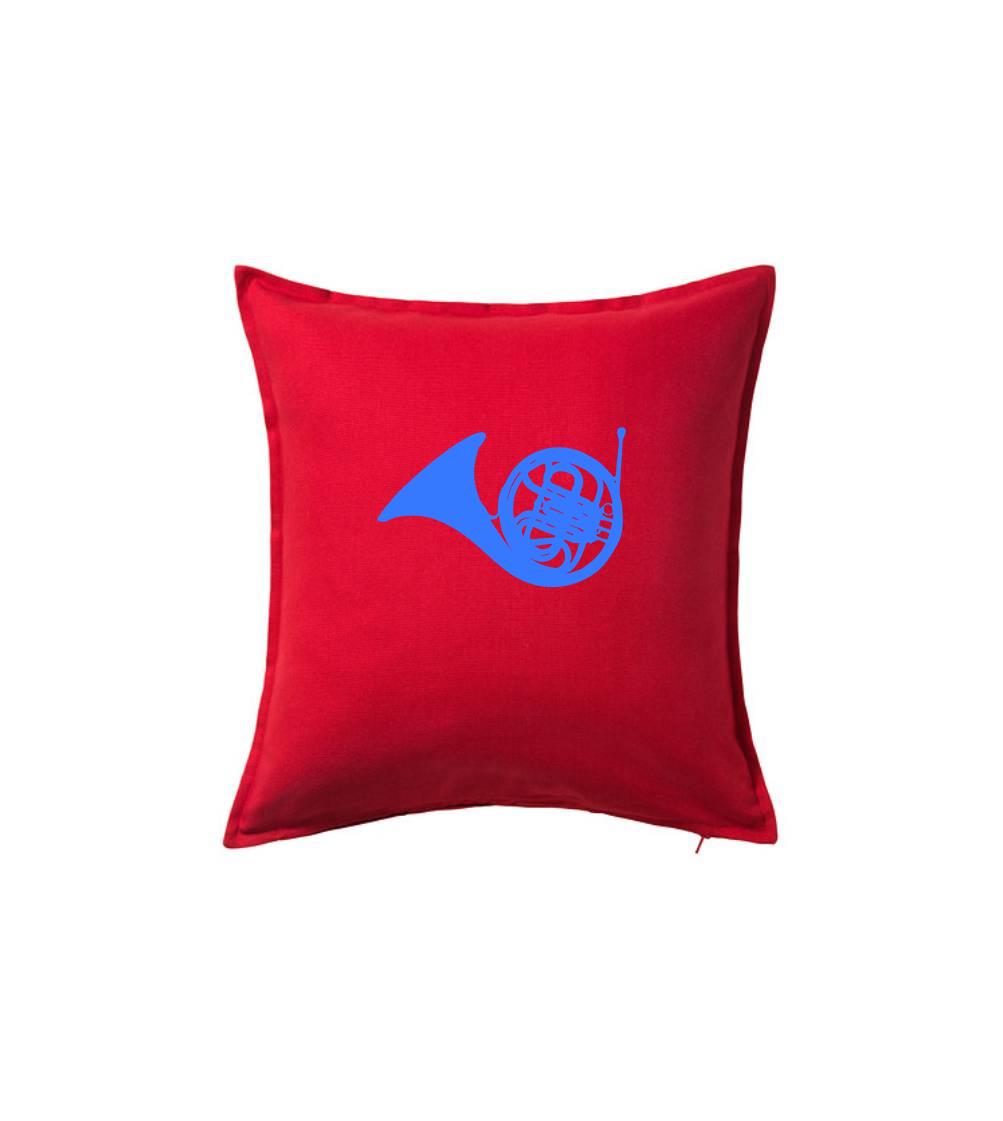 Blue French Horn - Polštář 50x50