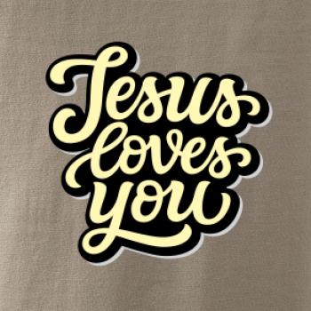 Jesus loves you - psací písmo