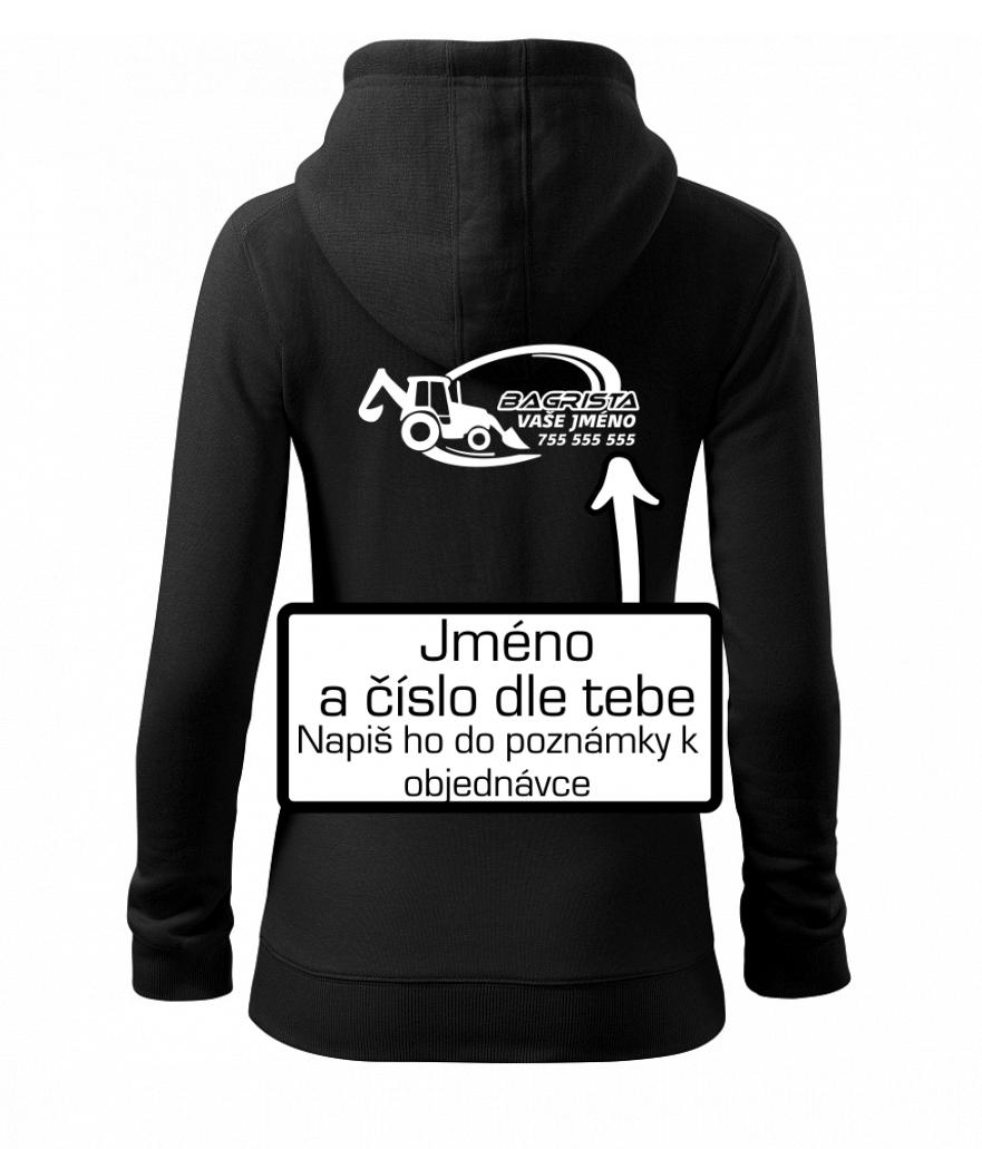 Traktorbagr - vlastní nápis a číslo