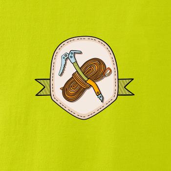 Horolezecké lano a cepín Horolezecké lano a cepín