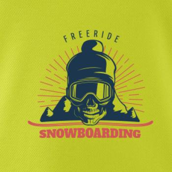 Freeride snowboarding lebka