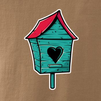 Barevná budka pro ptáky