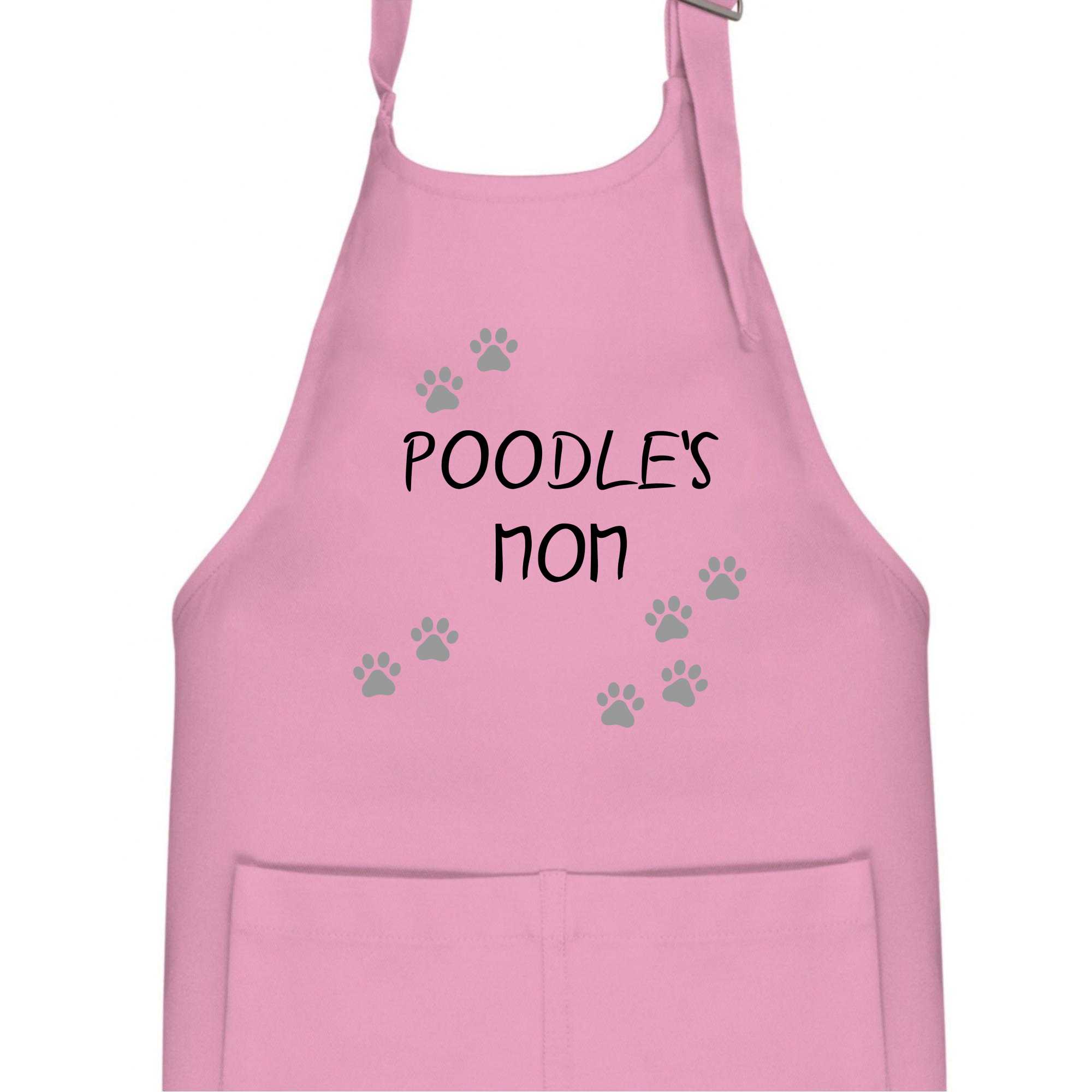 Poodle`s mom  Pudl) (Reflexní tlapky) - Dětská zástěra na vaření