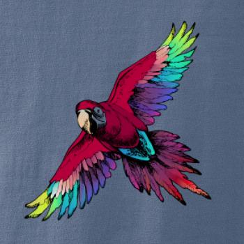 Papoušek kreslený letící