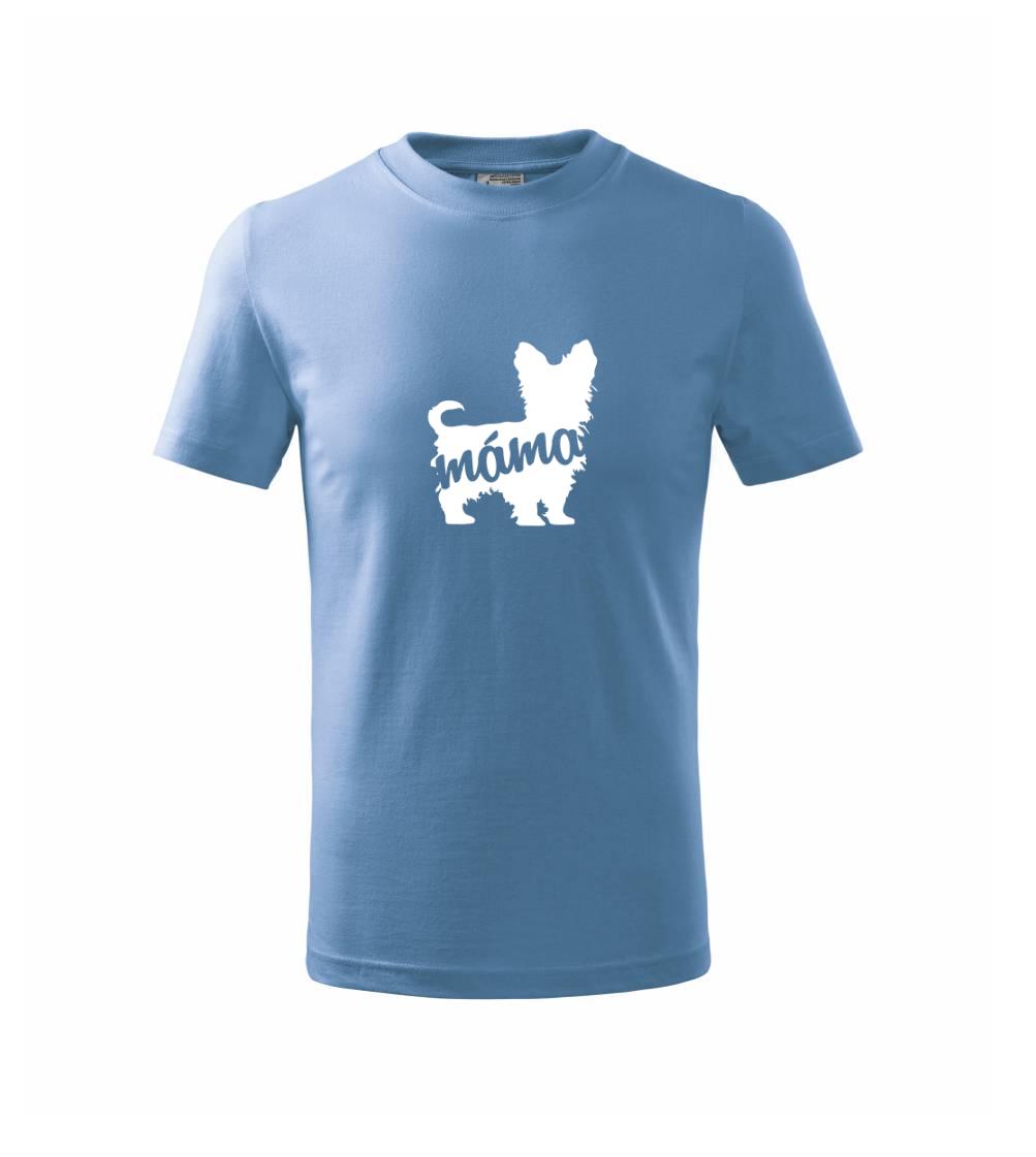 Jorkšírský teriér máma obrys