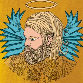 Anděl malovaný - muž (Pecka design)