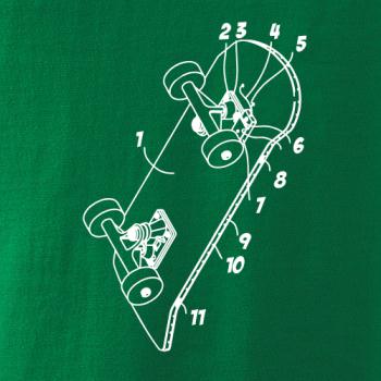 Skateboard nákres prkna