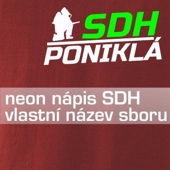 SDH hasič klečící - Váš název - FLUO