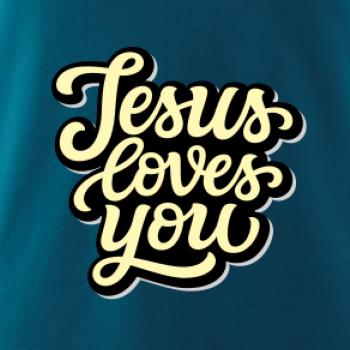 Jesus loves you - psací písmo
