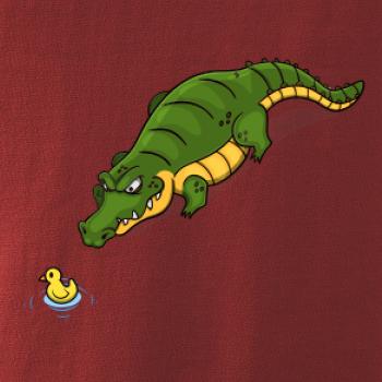 Krokodýl zelený s kačenkou