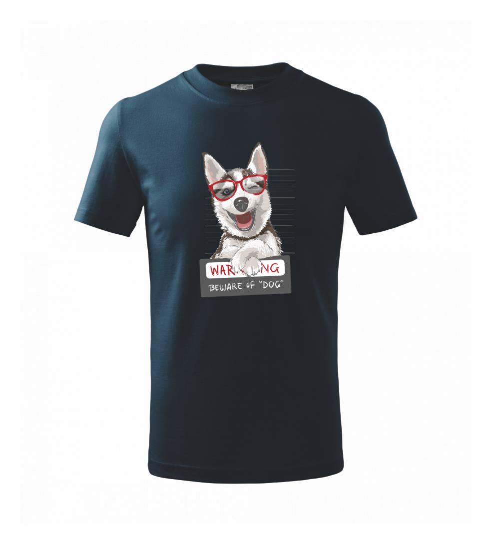 Husky - beware of dog - Triko dětské basic