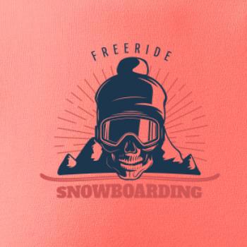 Freeride snowboarding lebka