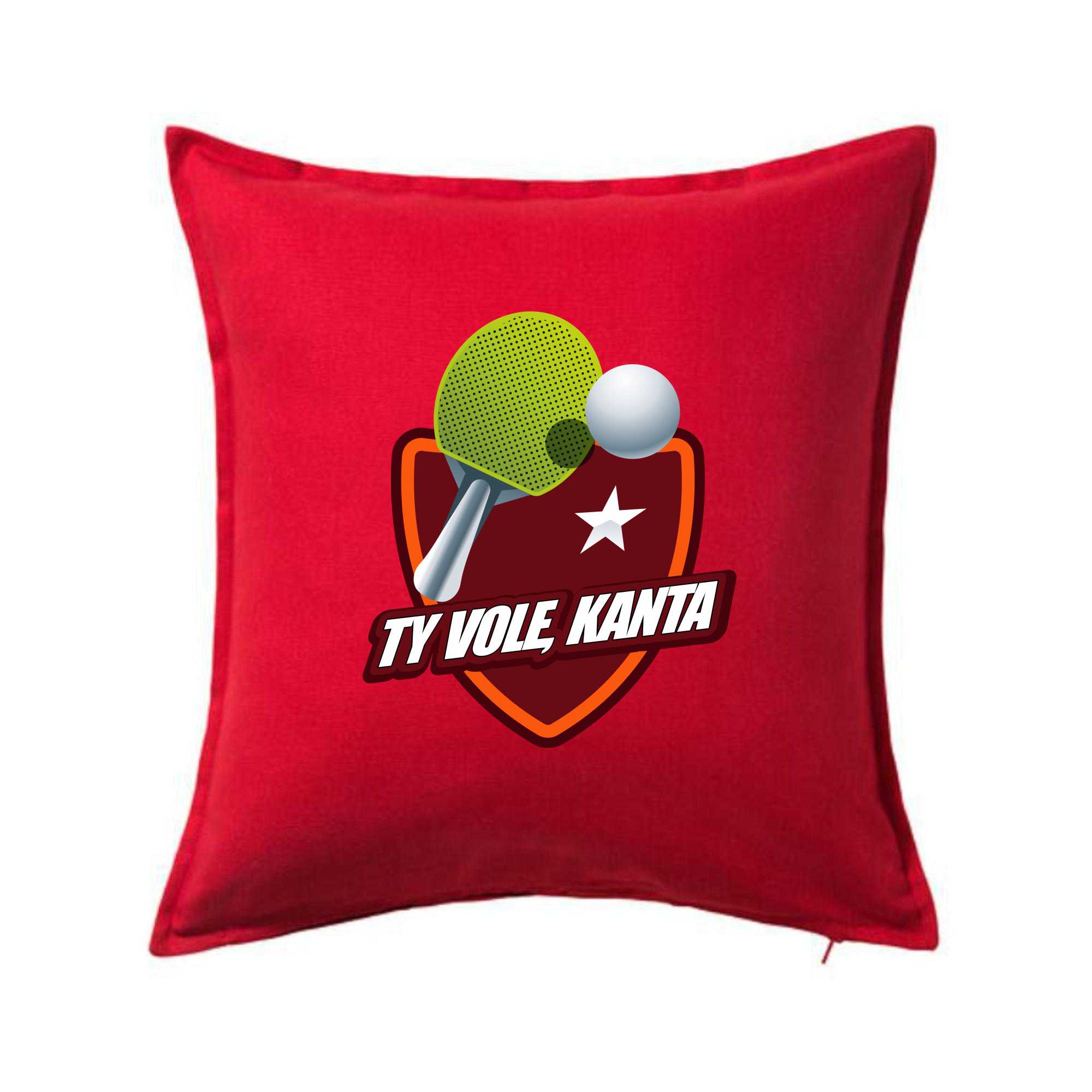 Stolní tenis - ty vole, kanta - Polštář 50x50