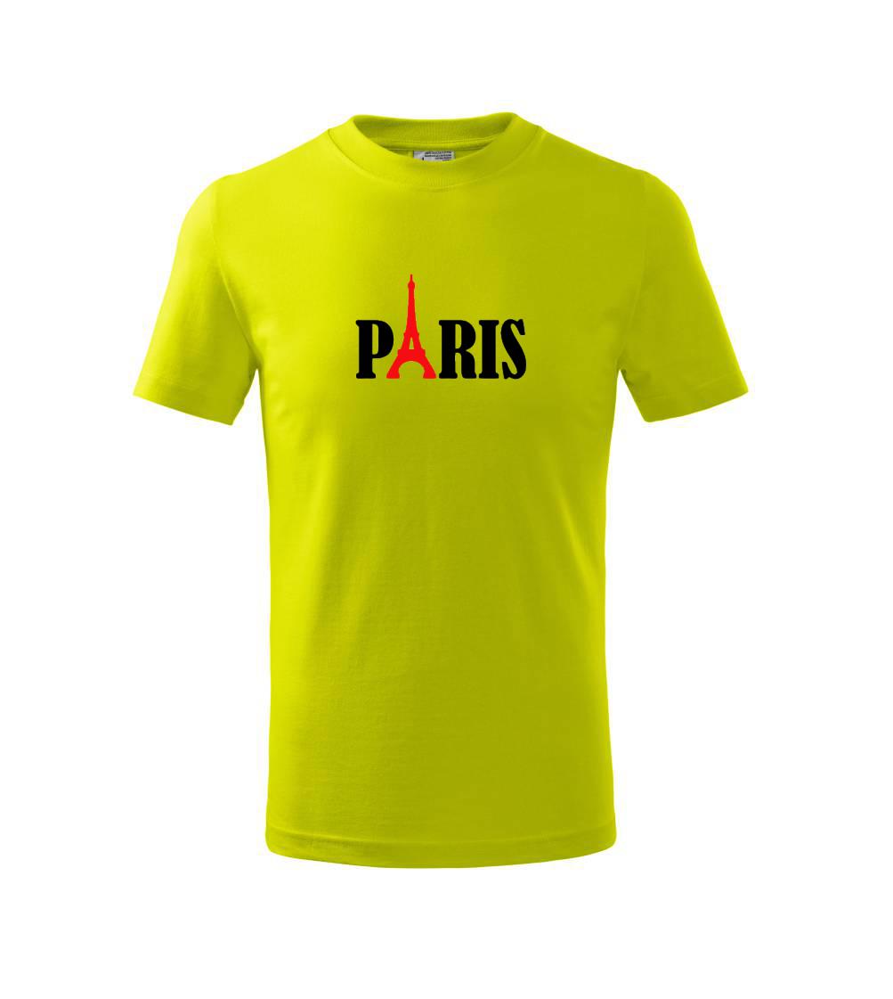 Paris nápis - Triko dětské basic