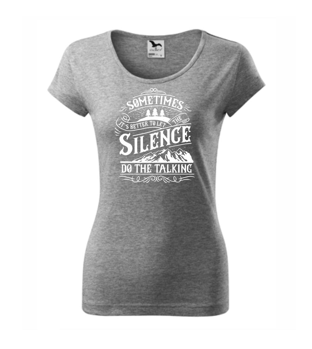 Nature talking about silence