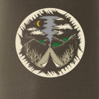 Indiánské teepee v kruhu