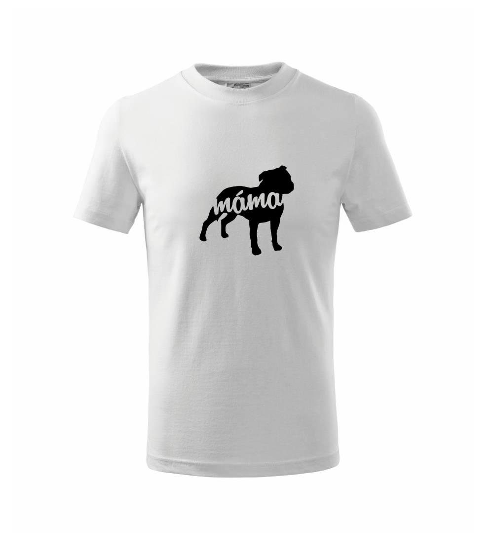 Stafordširský bullteriér máma obrys