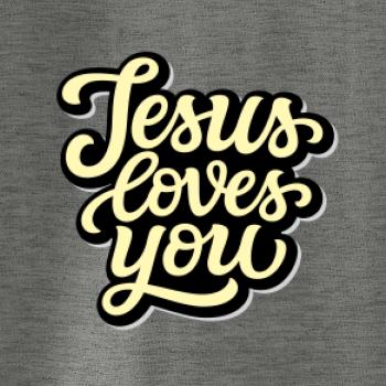 Jesus loves you - psací písmo