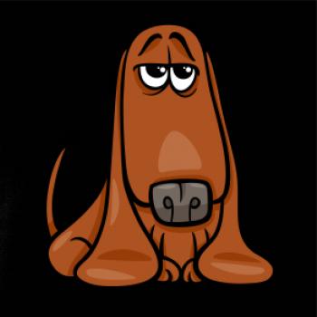 Baset - kreslený hnědý