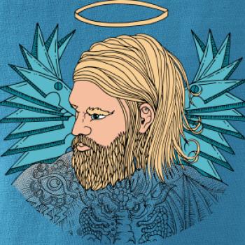 Anděl malovaný - muž (Pecka design)