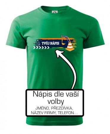 Stavba - vlastní nápis - bagrista