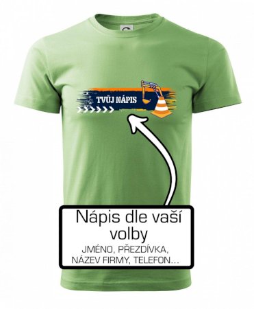 Stavba - vlastní nápis - bagrista