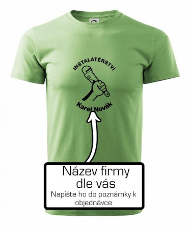 Instalatérství vlastní nápis