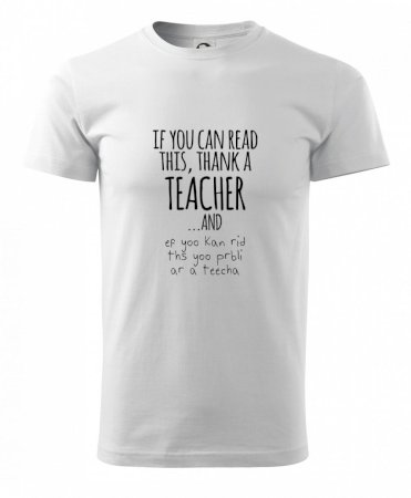 If you can read this - teacher