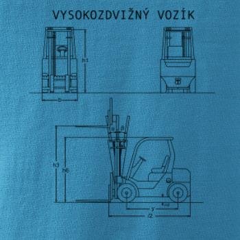 Vysokozdvižný vozík nákres