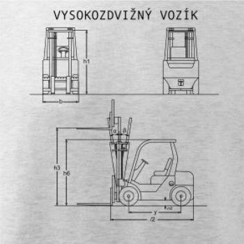 Vysokozdvižný vozík nákres