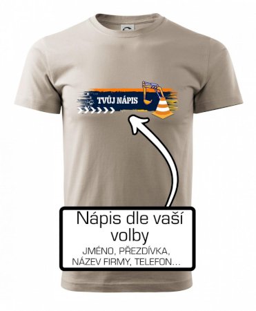 Stavba - vlastní nápis - bagrista