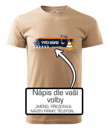 Stavba - vlastní nápis - bagrista