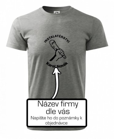 Instalatérství vlastní nápis