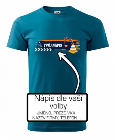 Stavba - vlastní nápis - bagrista